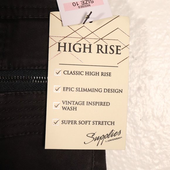 NWT SUPPLIES BY UNION BAY Caryl Moto Skinny Pants - Picture 5 of 9